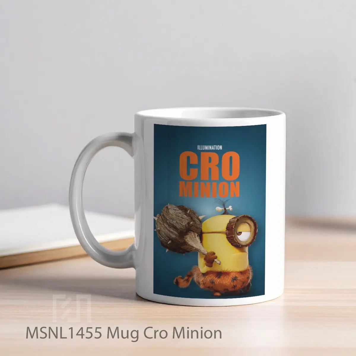 Mug Cro Minion Gelas Keramik Tema Film MSNL1455 - Tampak Kiri
