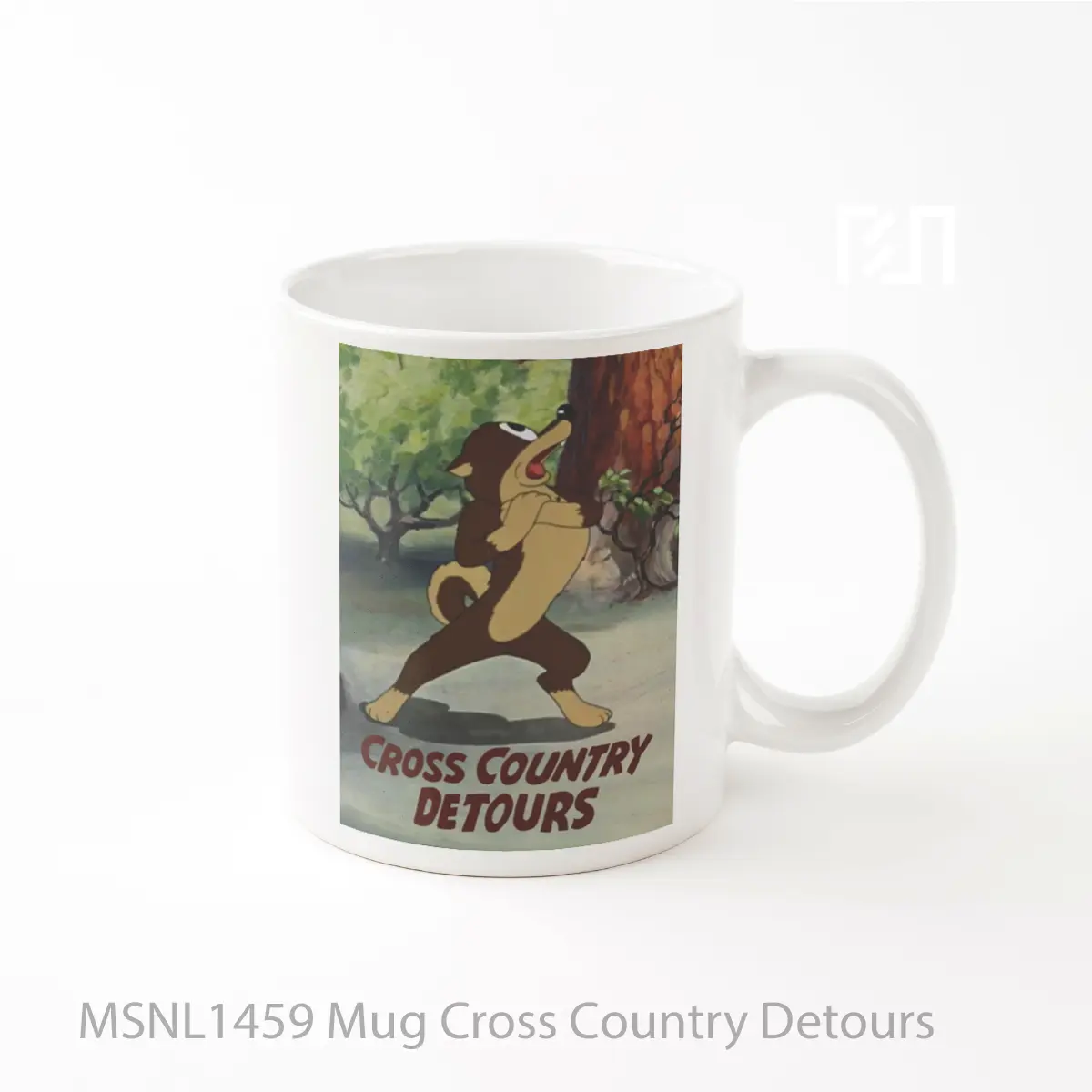 Mug Cross Country Detours Gelas Keramik Tema Film MSNL1459
