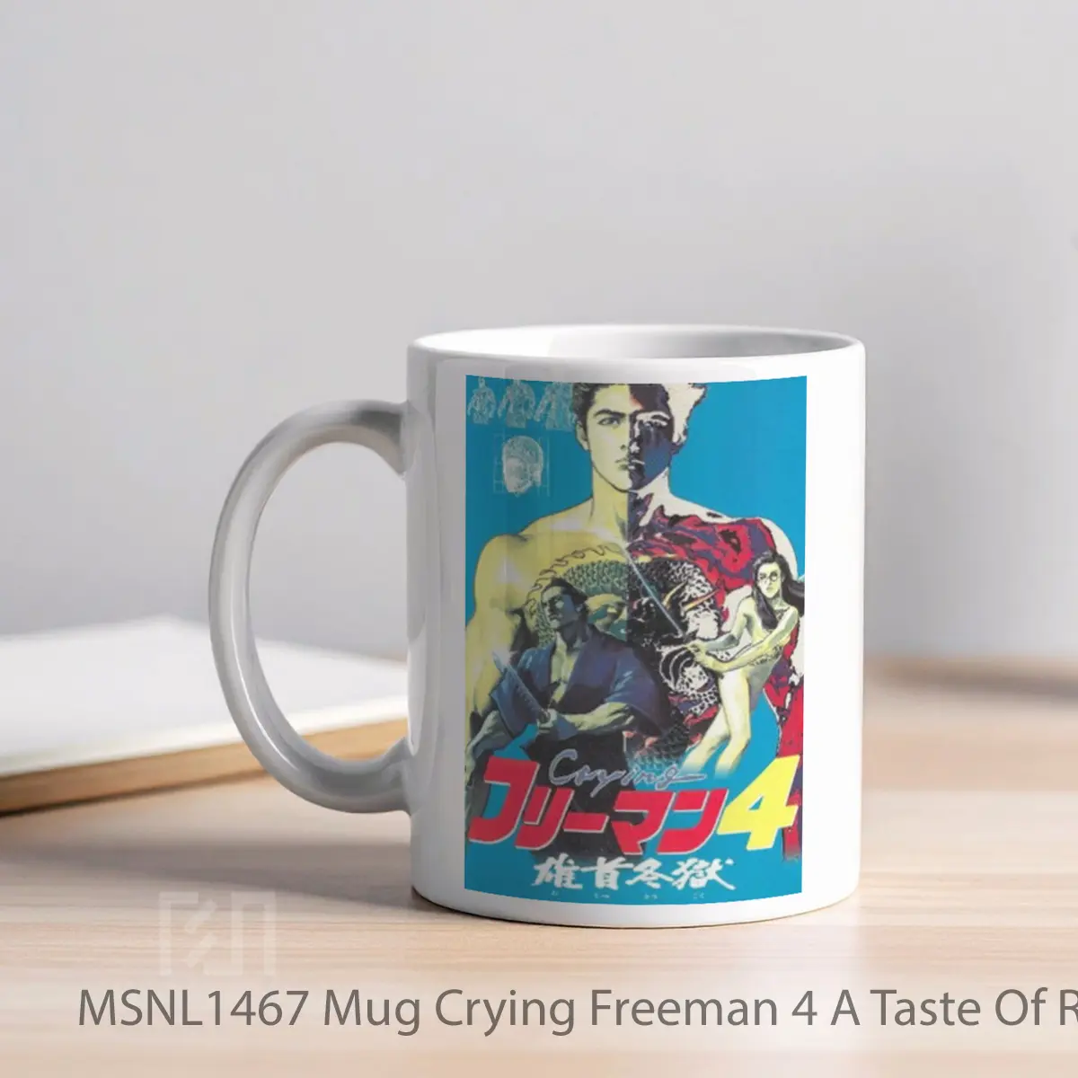 Mug Crying Freeman 4 A Taste Of Revenge Gelas Keramik Tema Film MSNL1467 - Tampak Kiri