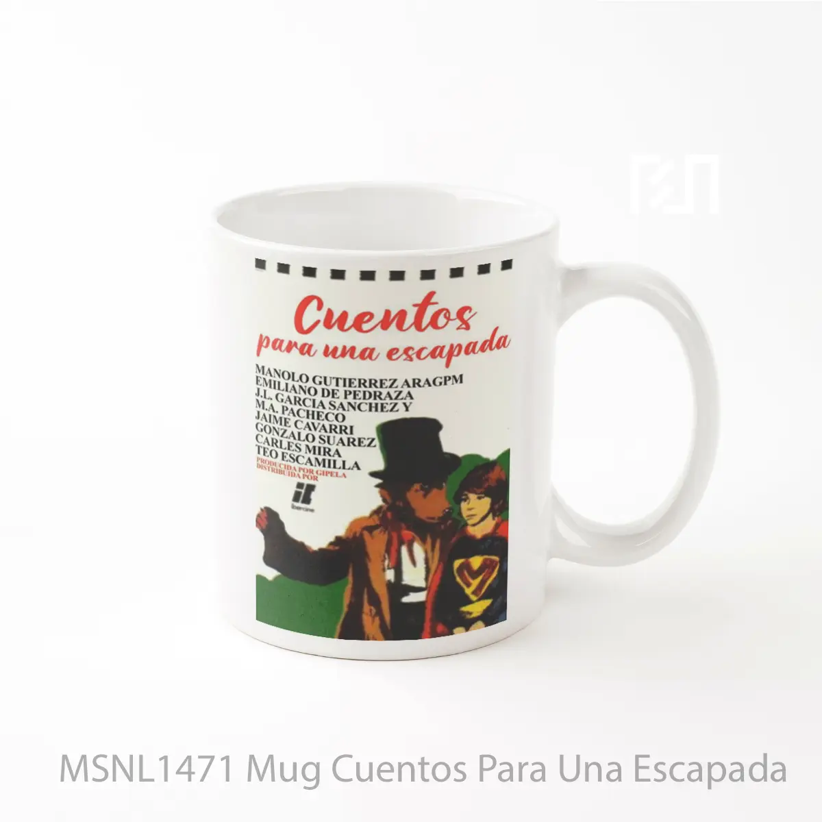 Mug Cuentos Para Una Escapada Gelas Keramik Tema Film MSNL1471