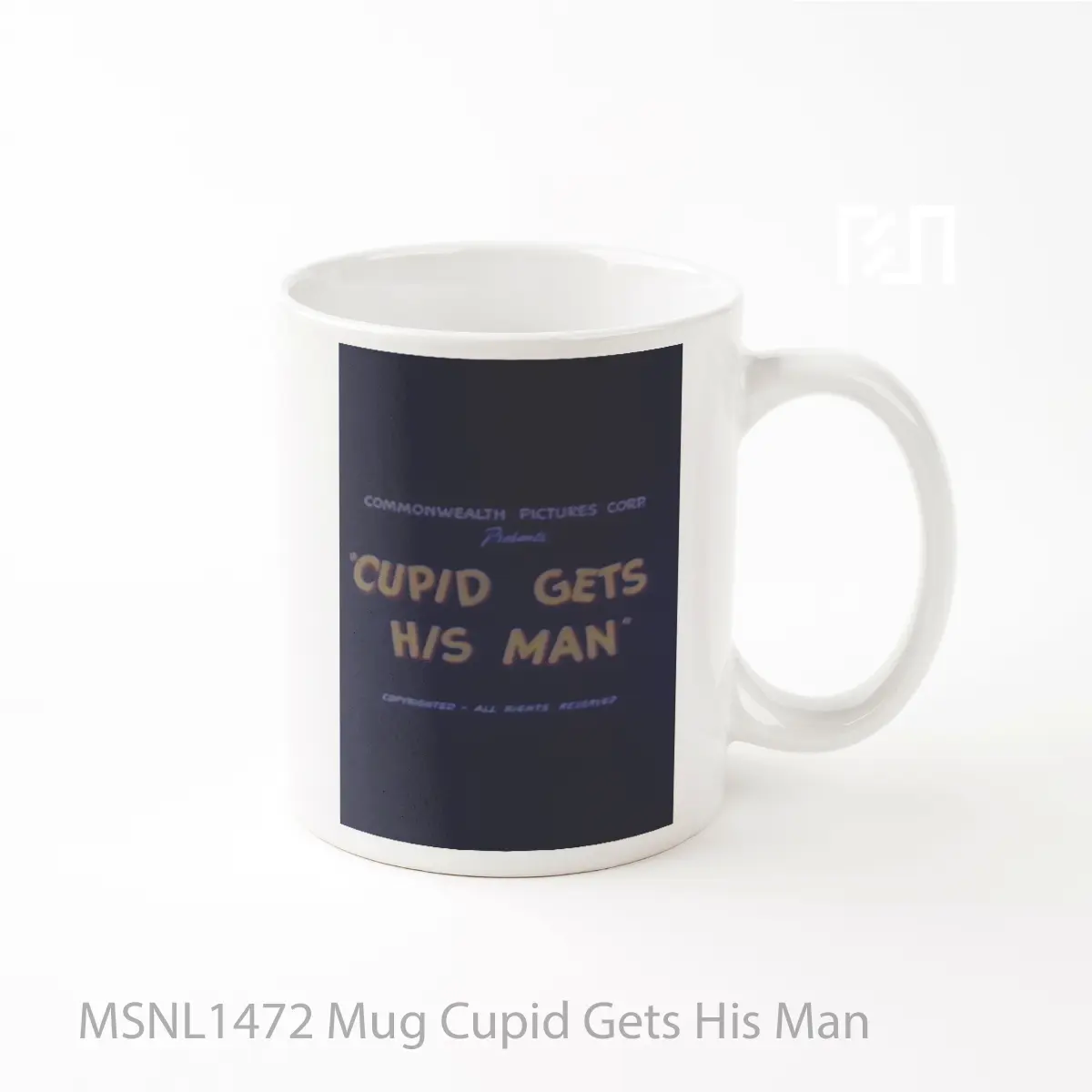 Mug Cupid Gets His Man Gelas Keramik Tema Film MSNL1472