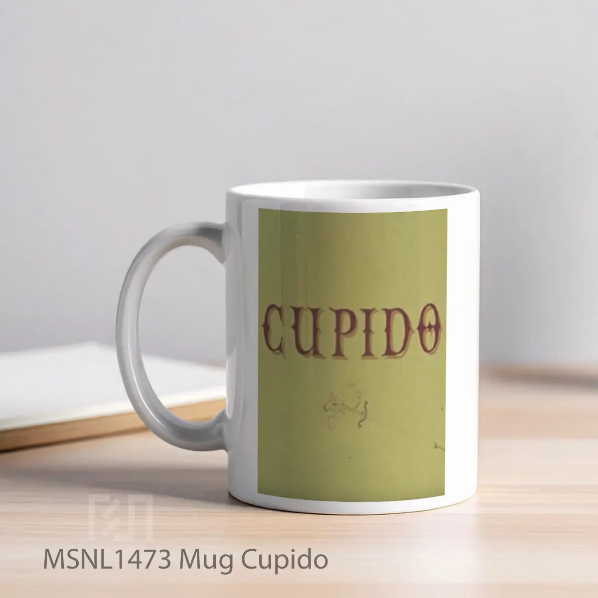 Mug Cupido Gelas Keramik Tema Film MSNL1473 - Tampak Kiri