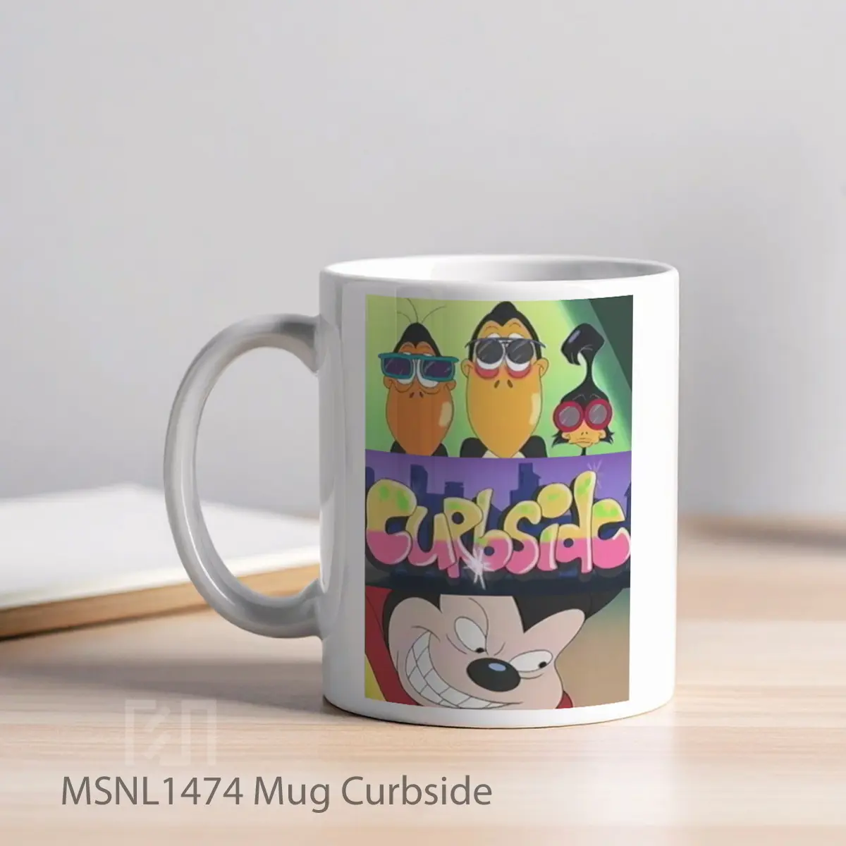 Mug Curbside Gelas Keramik Tema Film MSNL1474 - Tampak Kiri