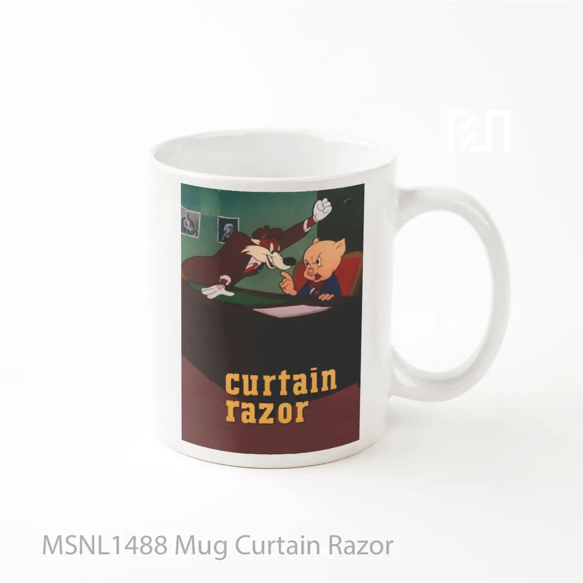 Mug Curtain Razor Gelas Keramik Tema Film MSNL1488