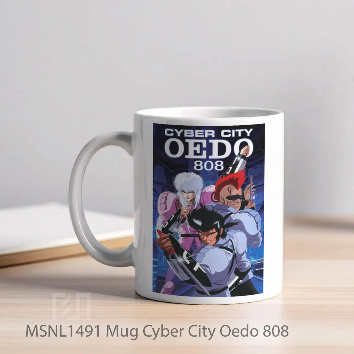 Mug Cyber City Oedo 808 Gelas Keramik Tema Film MSNL1491 - Tampak Kiri