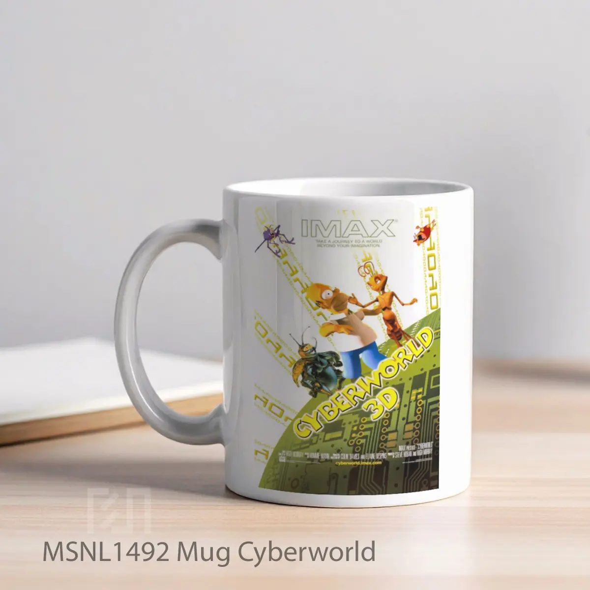 Mug Cyberworld Gelas Keramik Tema Film MSNL1492 - Tampak Kiri