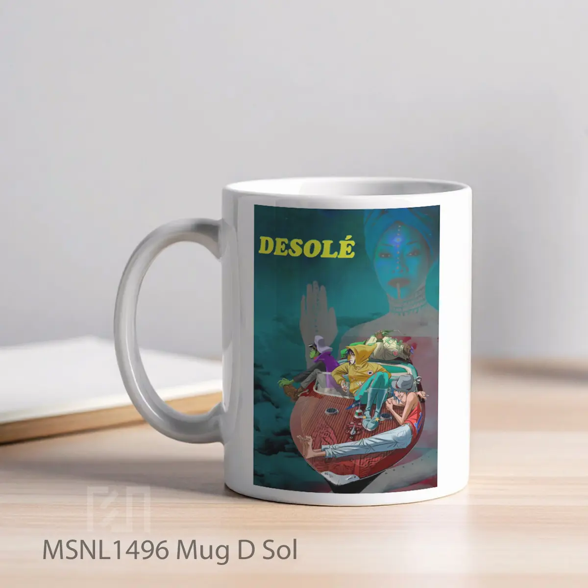Mug D Sol Gelas Keramik Tema Film MSNL1496 - Tampak Kiri