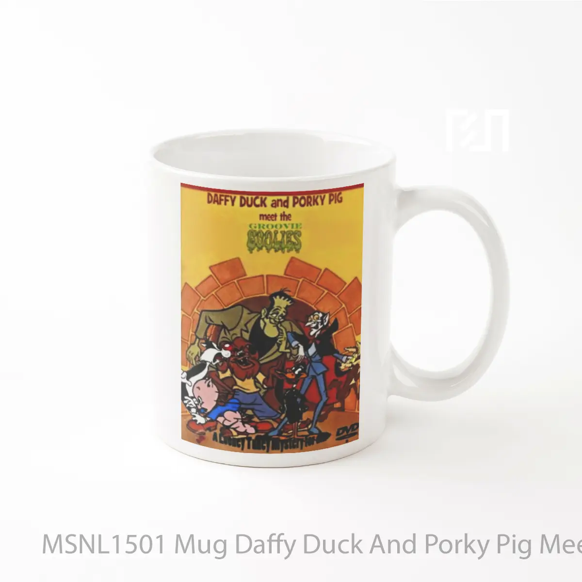 Mug Daffy Duck And Porky Pig Meet The Groovie Goolies Gelas Keramik Tema Film MSNL1501