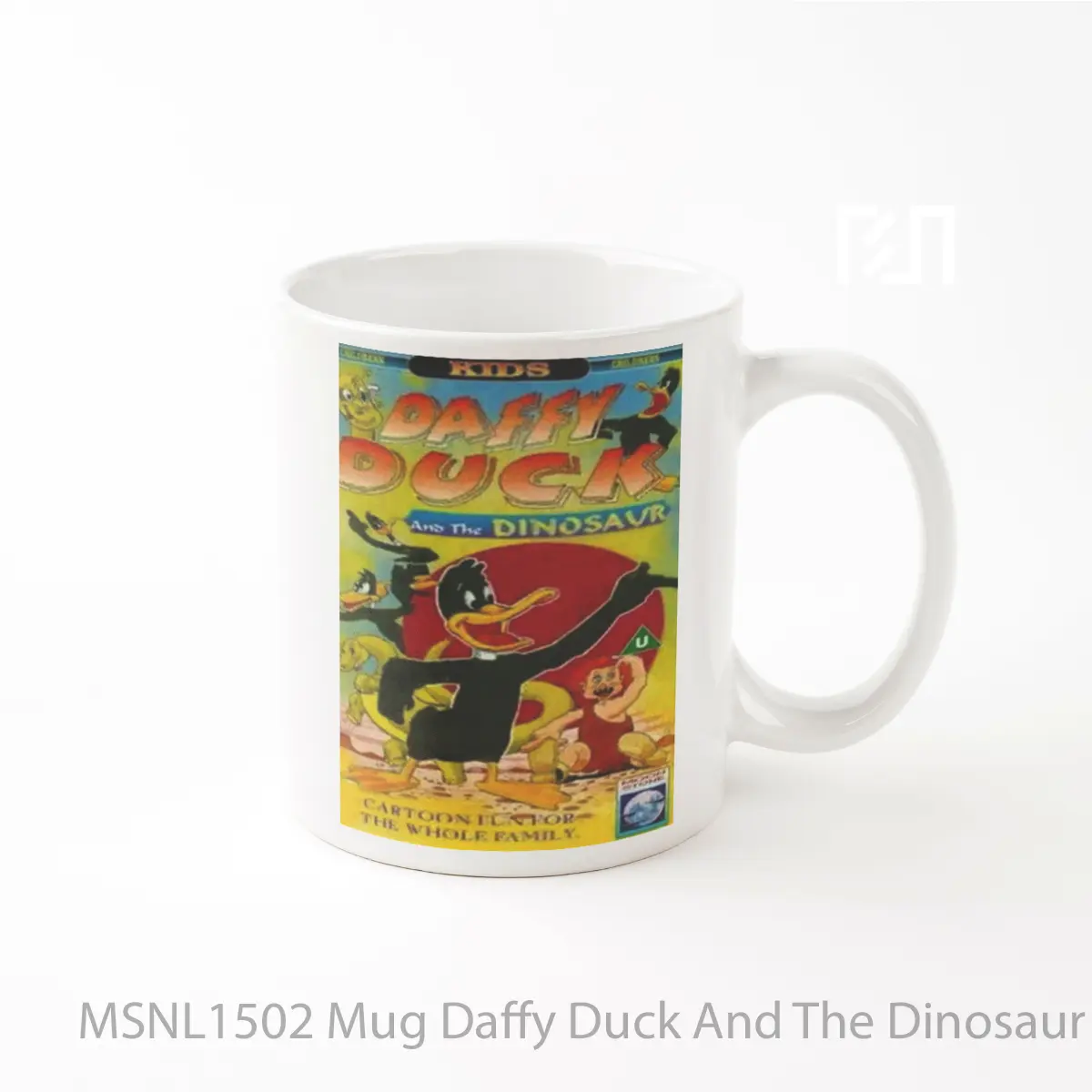 Mug Daffy Duck And The Dinosaur Gelas Keramik Tema Film MSNL1502