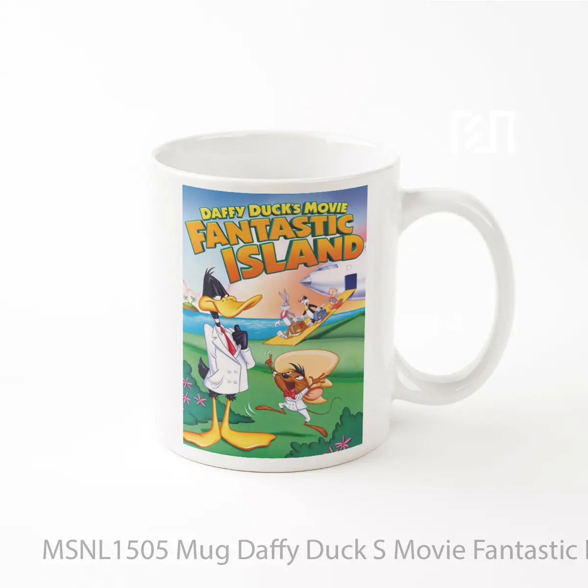 Mug Daffy Duck S Movie Fantastic Island Gelas Keramik Tema Film MSNL1505