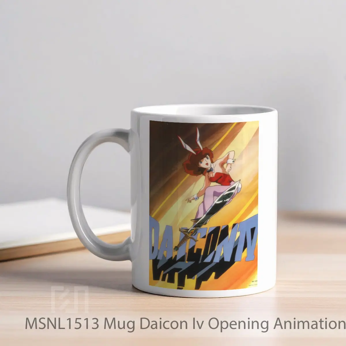 Mug Daicon Iv Opening Animation Gelas Keramik Tema Film MSNL1513 - Tampak Kiri