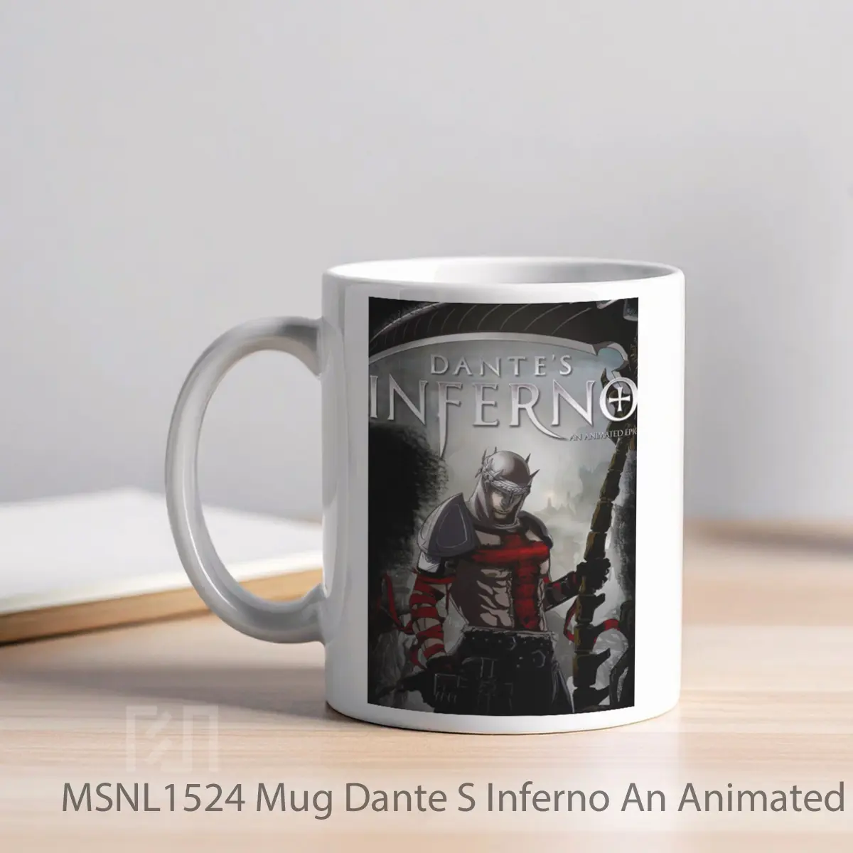 Mug Dante S Inferno An Animated Epic Gelas Keramik Tema Film MSNL1524 - Tampak Kiri