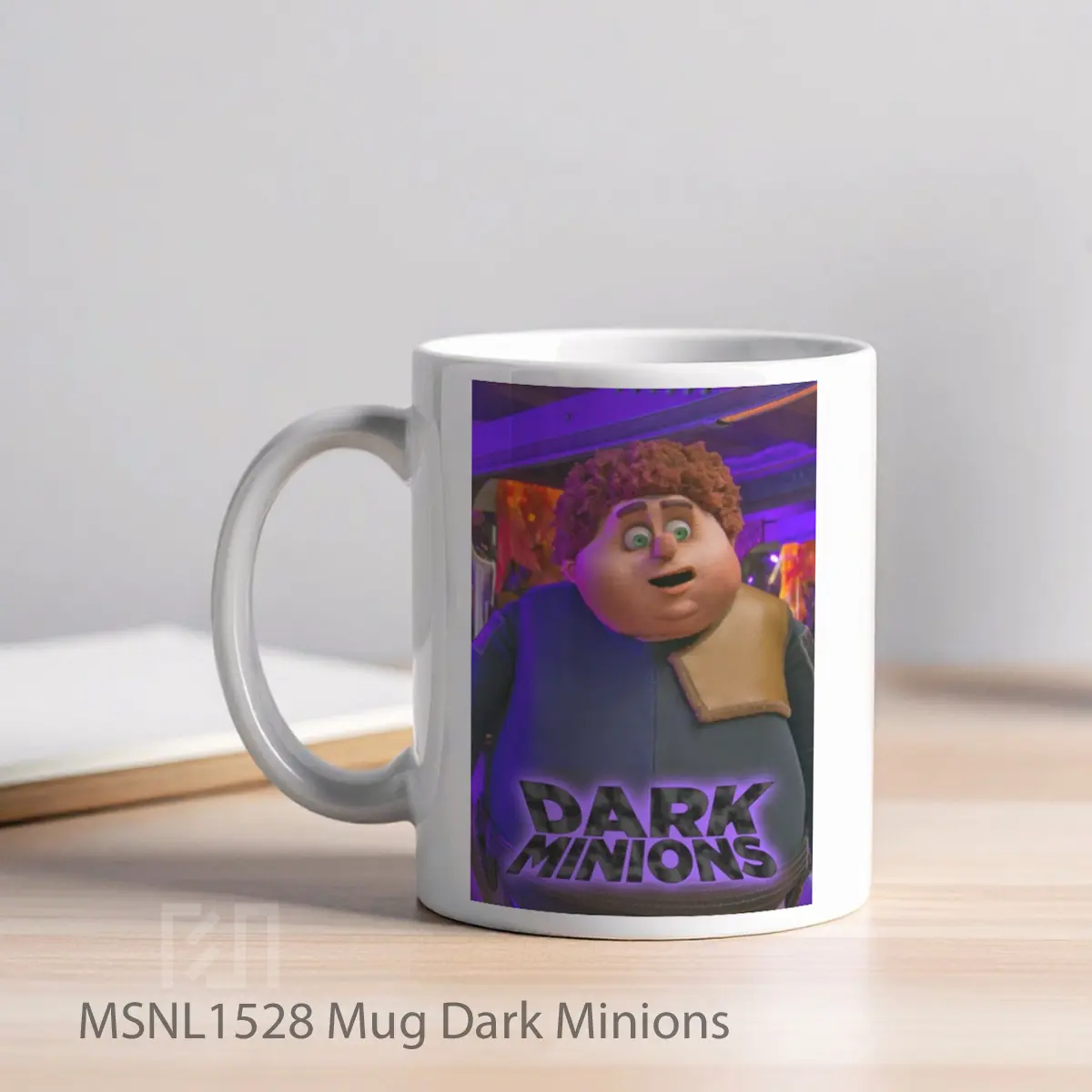 Mug Dark Minions Gelas Keramik Tema Film MSNL1528 - Tampak Kiri