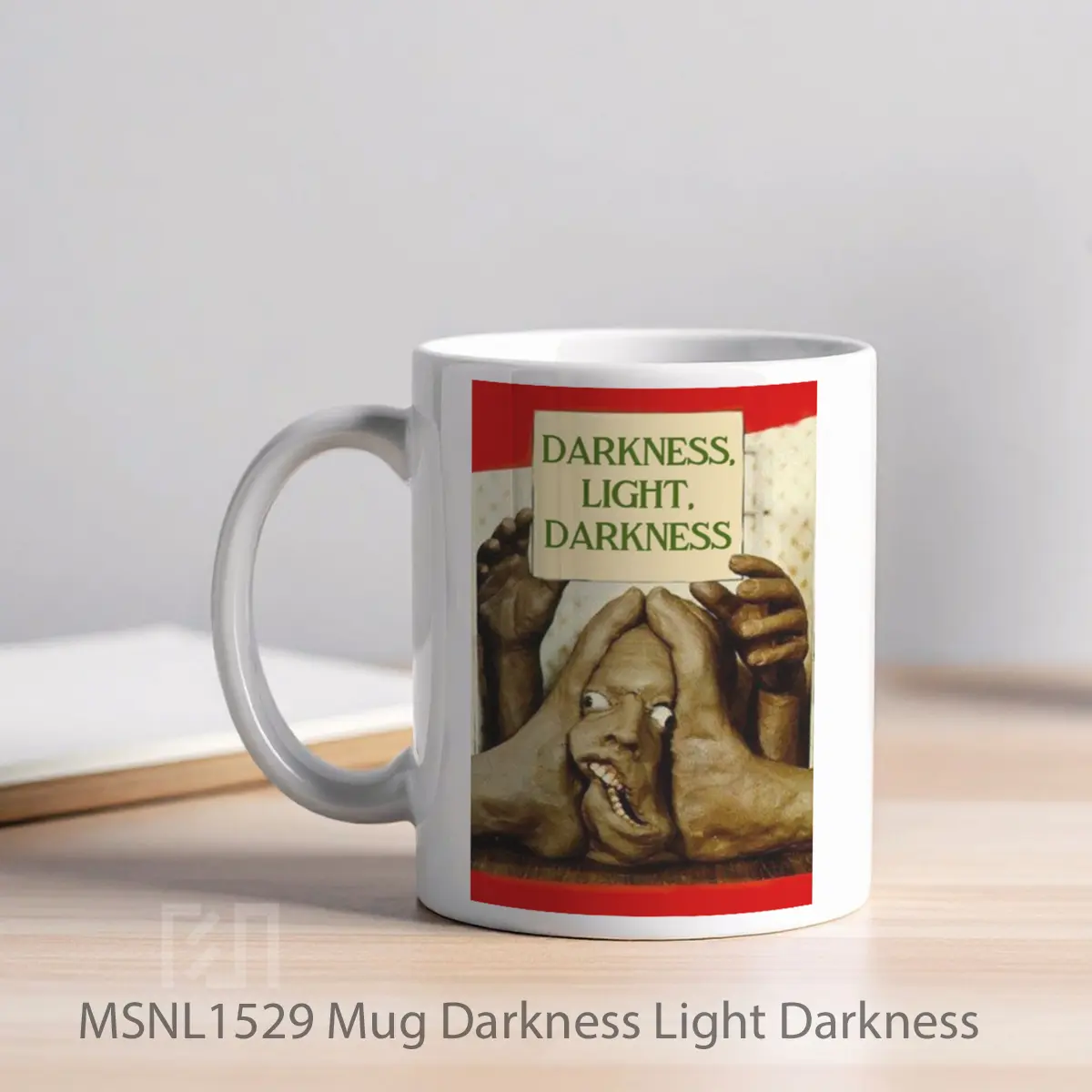 Mug Darkness Light Darkness Gelas Keramik Tema Film MSNL1529 - Tampak Kiri