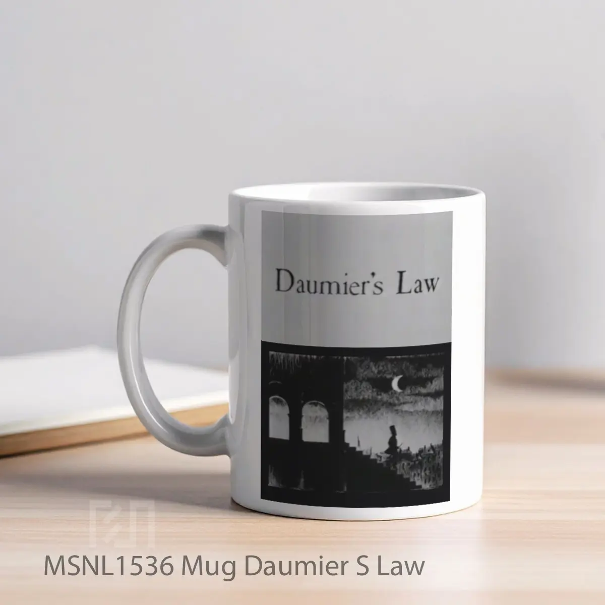 Mug Daumier S Law Gelas Keramik Tema Film MSNL1536 - Tampak Kiri