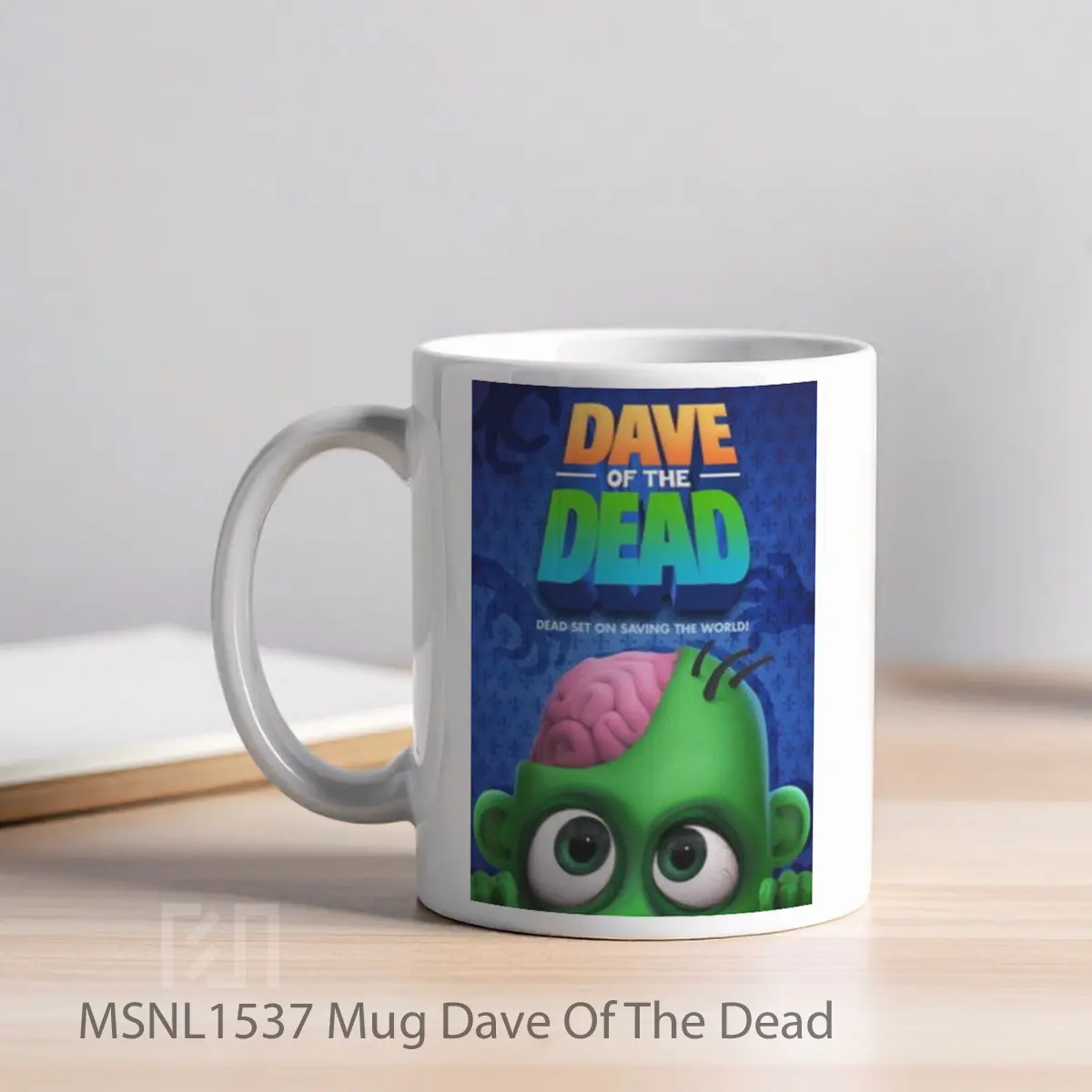 Mug Dave Of The Dead Gelas Keramik Tema Film MSNL1537 - Tampak Kiri