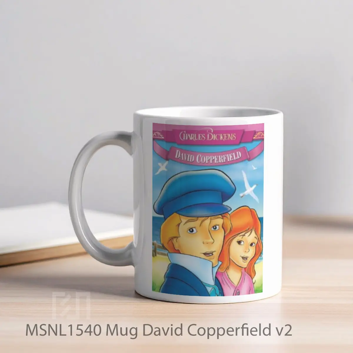 Mug David Copperfield V2 Gelas Keramik Tema Film MSNL1540 - Tampak Kiri