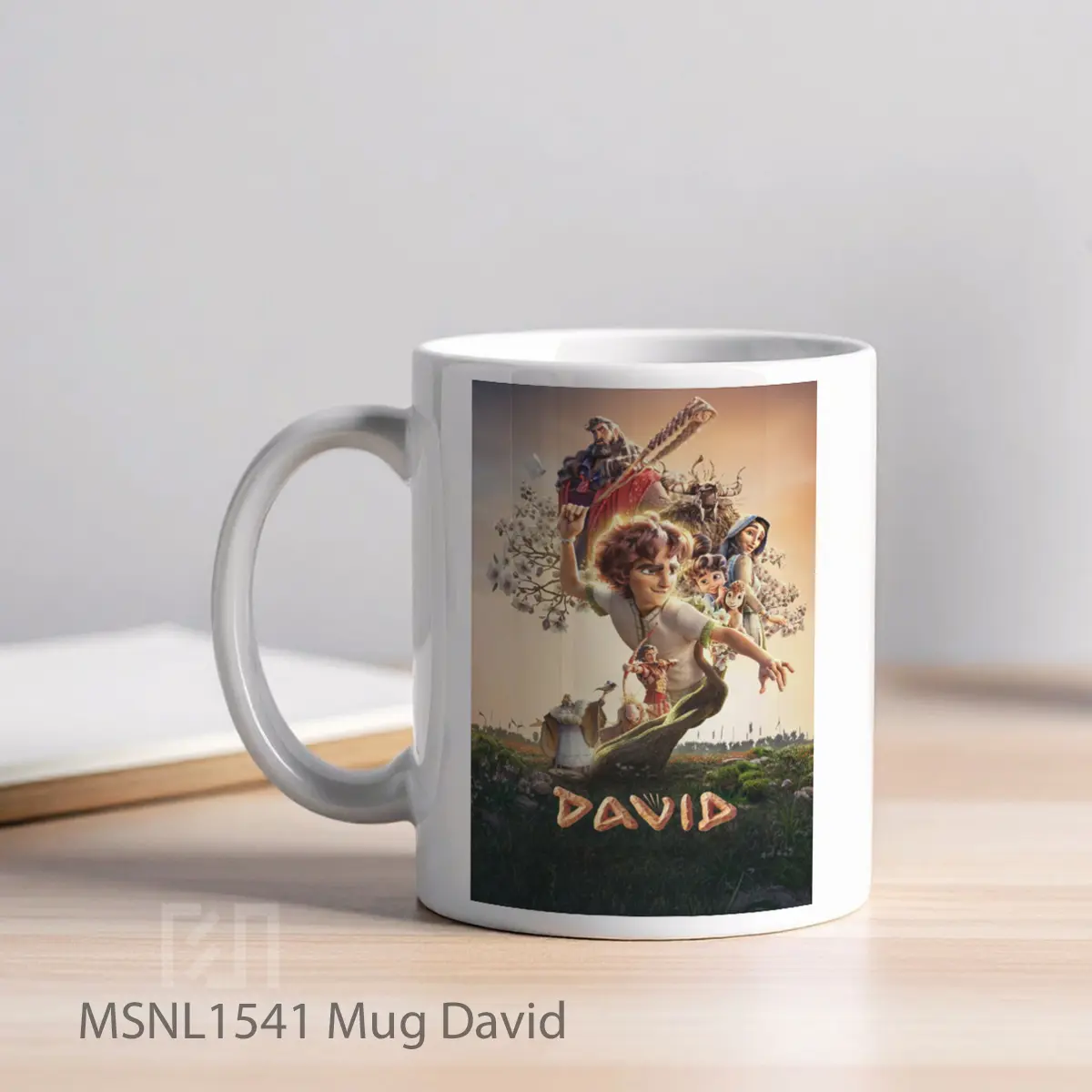 Mug David Gelas Keramik Tema Film MSNL1541 - Tampak Kiri