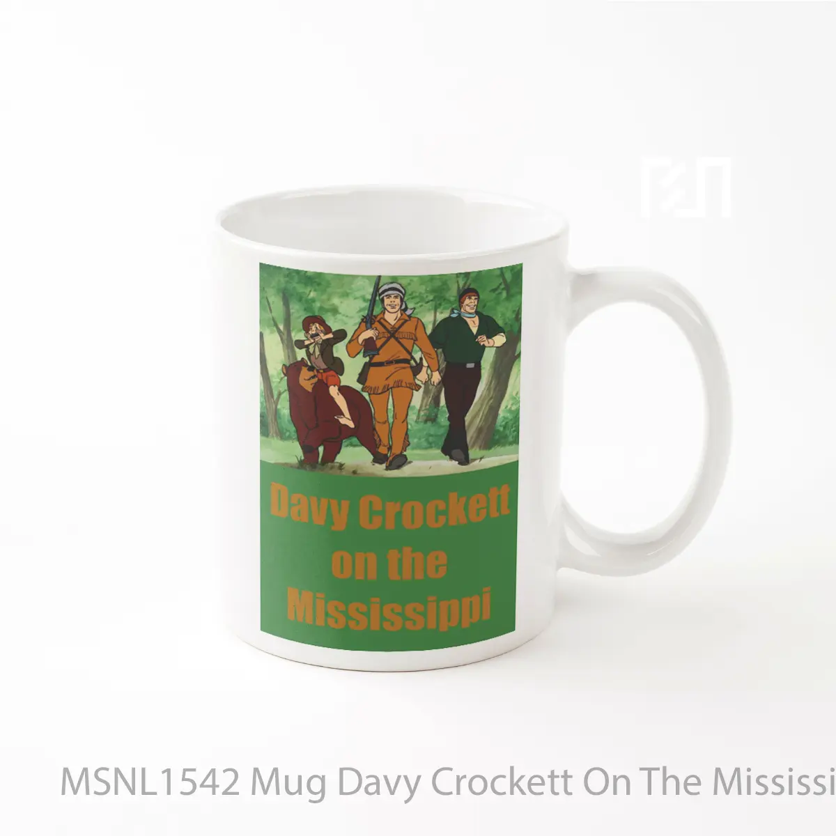 Mug Davy Crockett On The Mississippi Gelas Keramik Tema Film MSNL1542