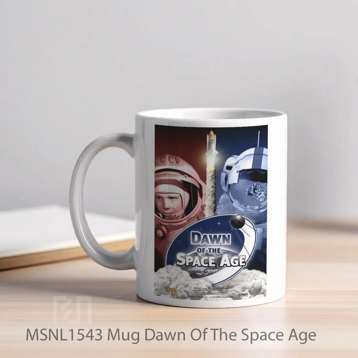 Mug Dawn Of The Space Age Gelas Keramik Tema Film MSNL1543 - Tampak Kiri
