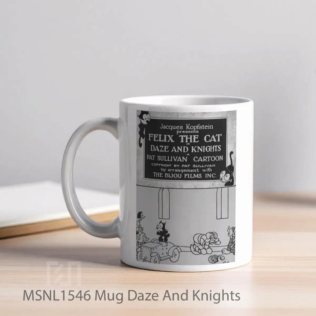 Mug Daze And Knights Gelas Keramik Tema Film MSNL1546 - Tampak Kiri