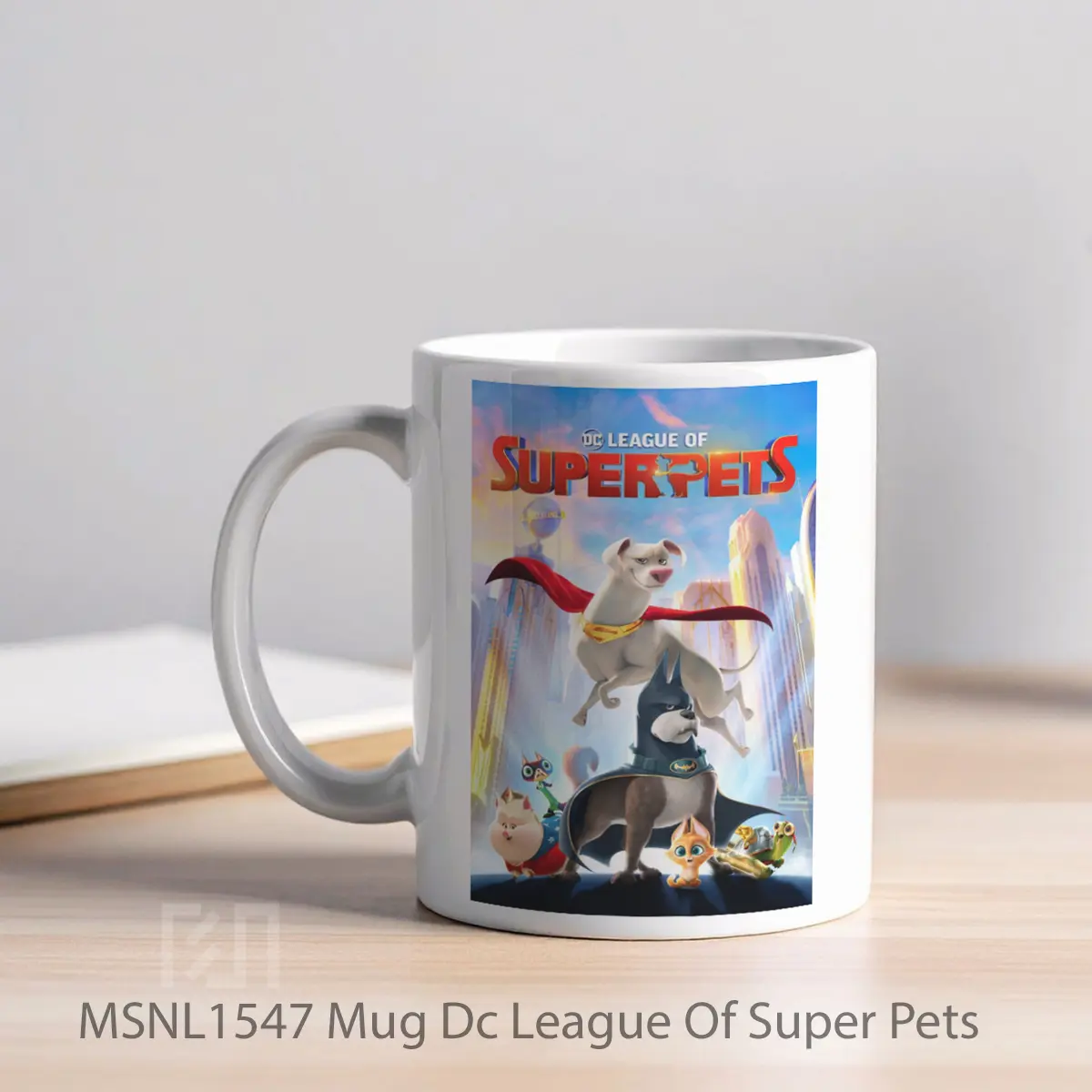 Mug Dc League Of Super Pets Gelas Keramik Tema Film MSNL1547 - Tampak Kiri