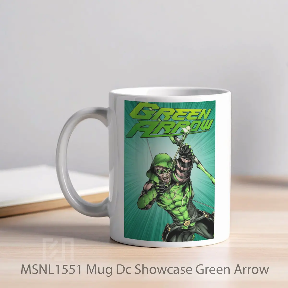 Mug Dc Showcase Green Arrow Gelas Keramik Tema Film MSNL1551 - Tampak Kiri