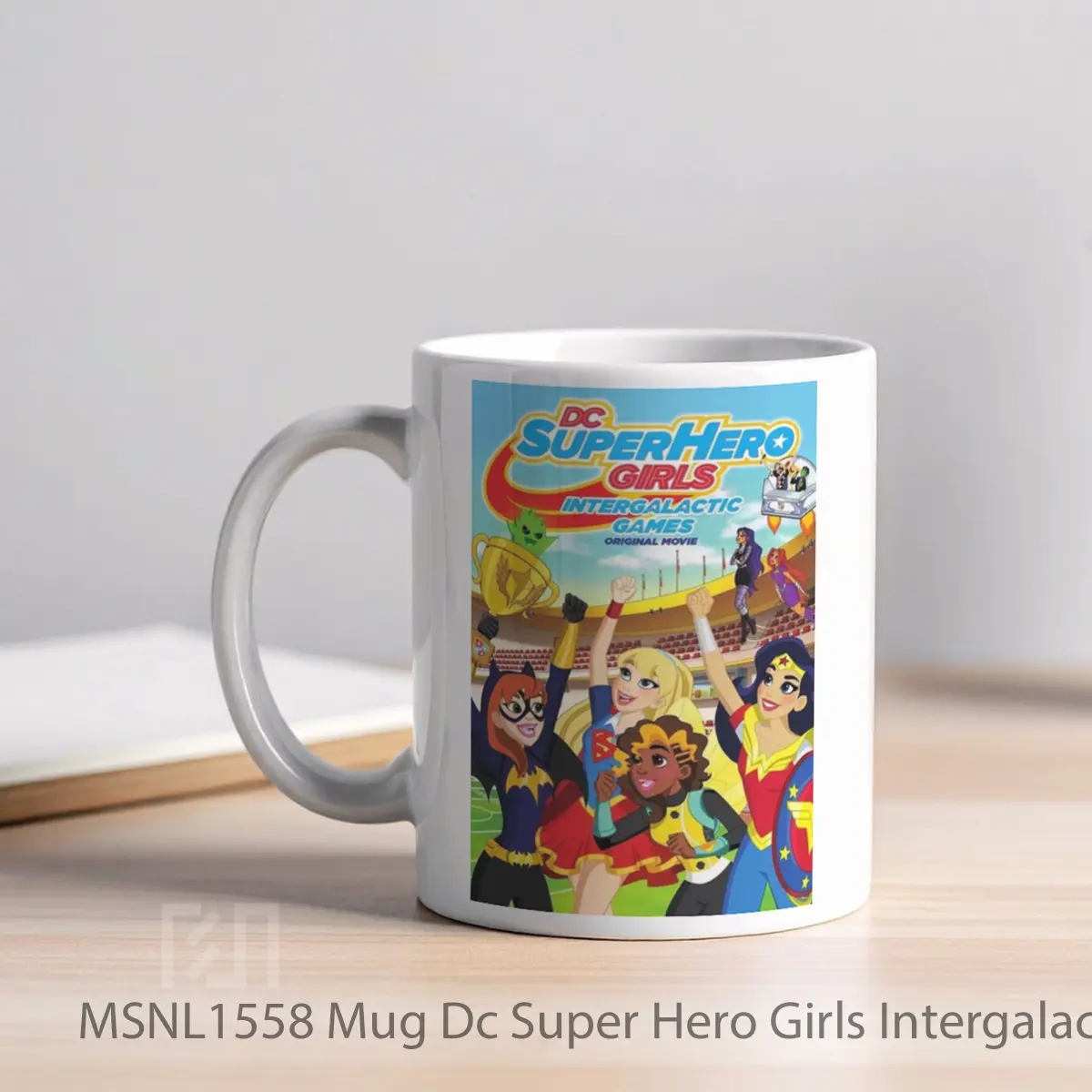 Mug Dc Super Hero Girls Intergalactic Games Gelas Keramik Tema Film MSNL1558 - Tampak Kiri