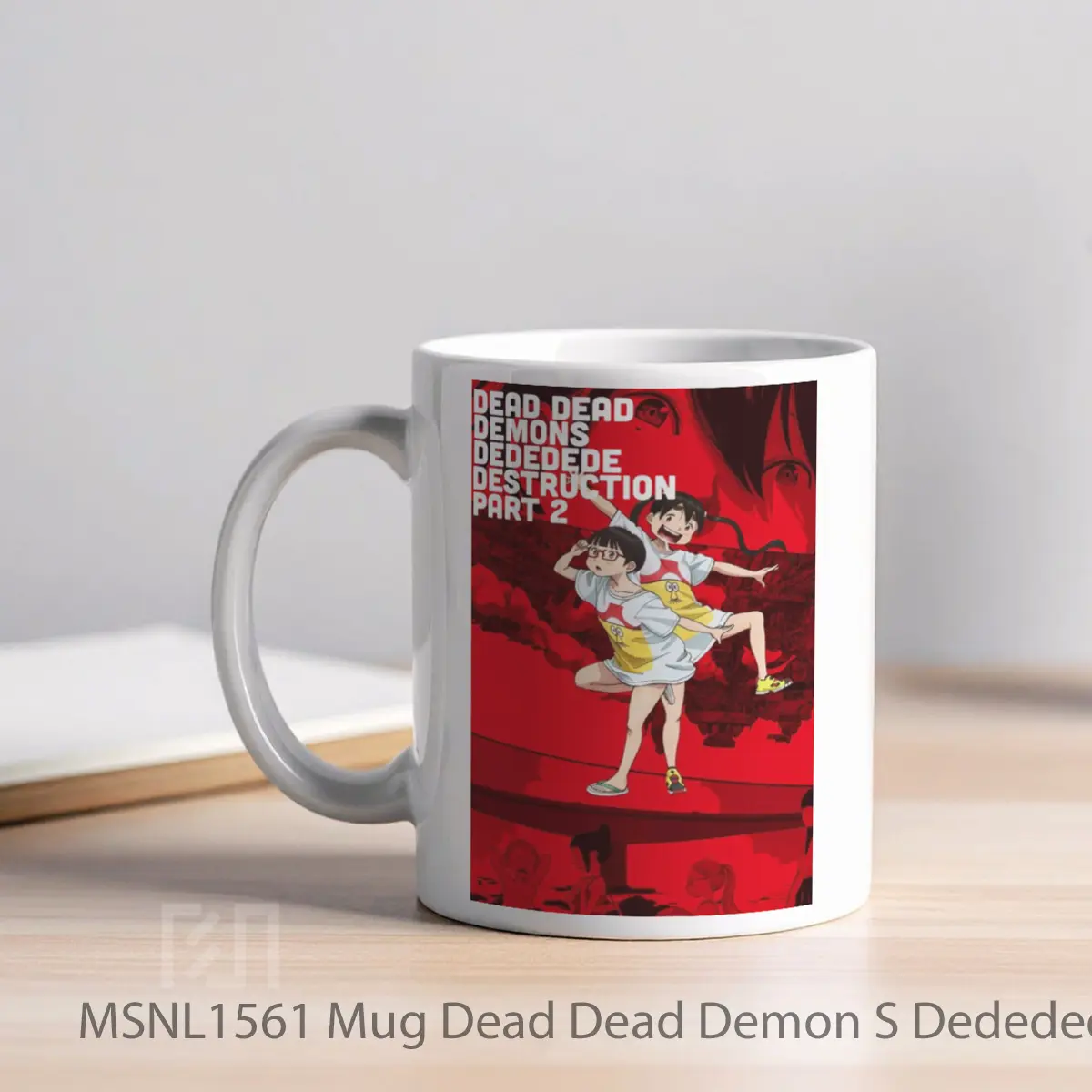 Mug Dead Dead Demon S Dededede Destruction Part 2 Gelas Keramik Tema Film MSNL1561 - Tampak Kiri