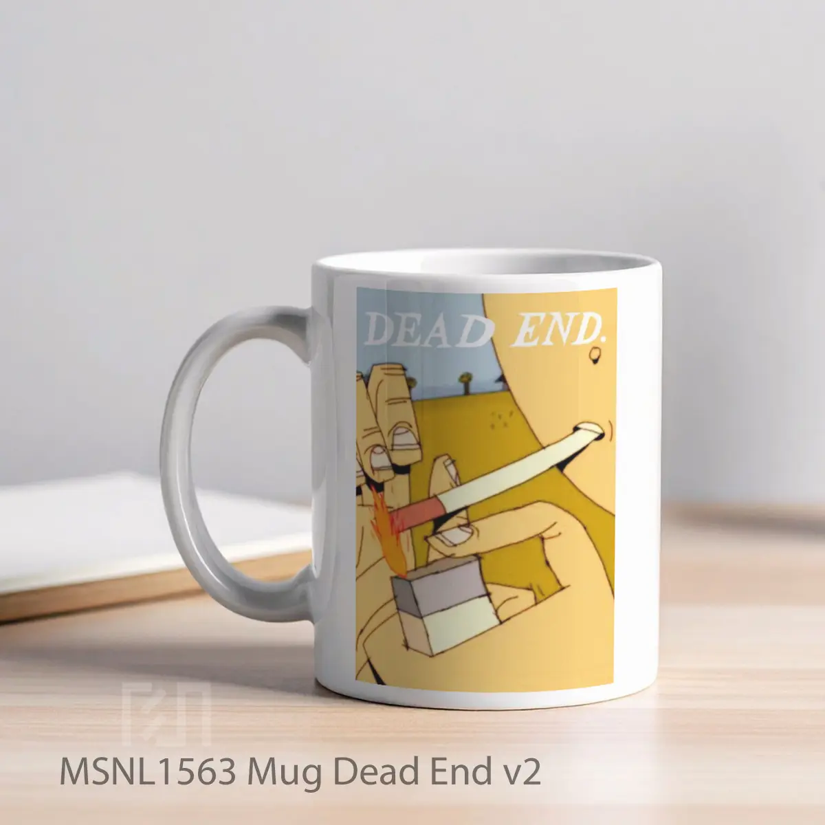 Mug Dead End V2 Gelas Keramik Tema Film MSNL1563 - Tampak Kiri