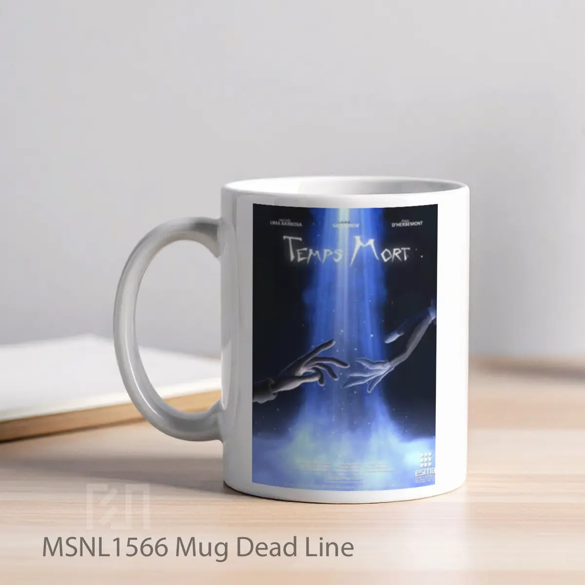 Mug Dead Line Gelas Keramik Tema Film MSNL1566 - Tampak Kiri