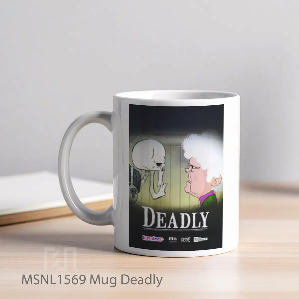 Mug Deadly Gelas Keramik Tema Film MSNL1569 - Tampak Kiri