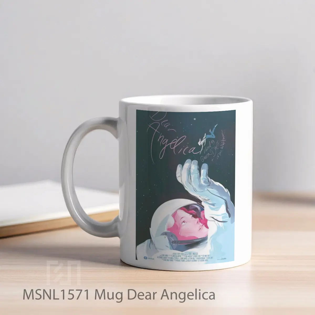 Mug Dear Angelica Gelas Keramik Tema Film MSNL1571 - Tampak Kiri
