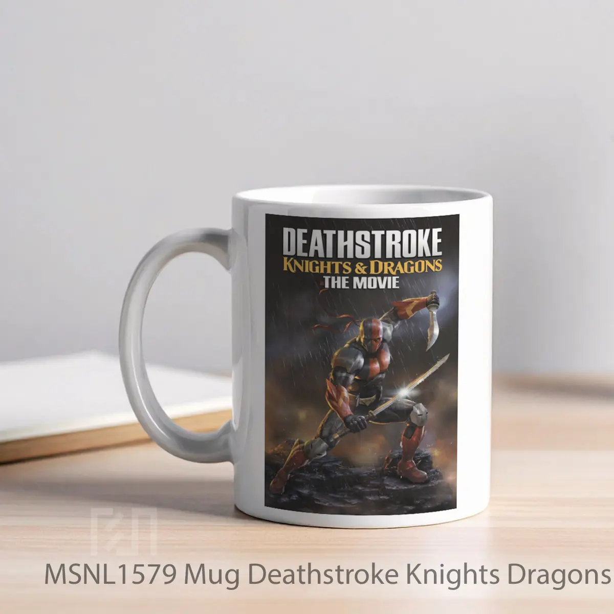 Mug Deathstroke Knights Dragons The Movie Gelas Keramik Tema Film MSNL1579 - Tampak Kiri