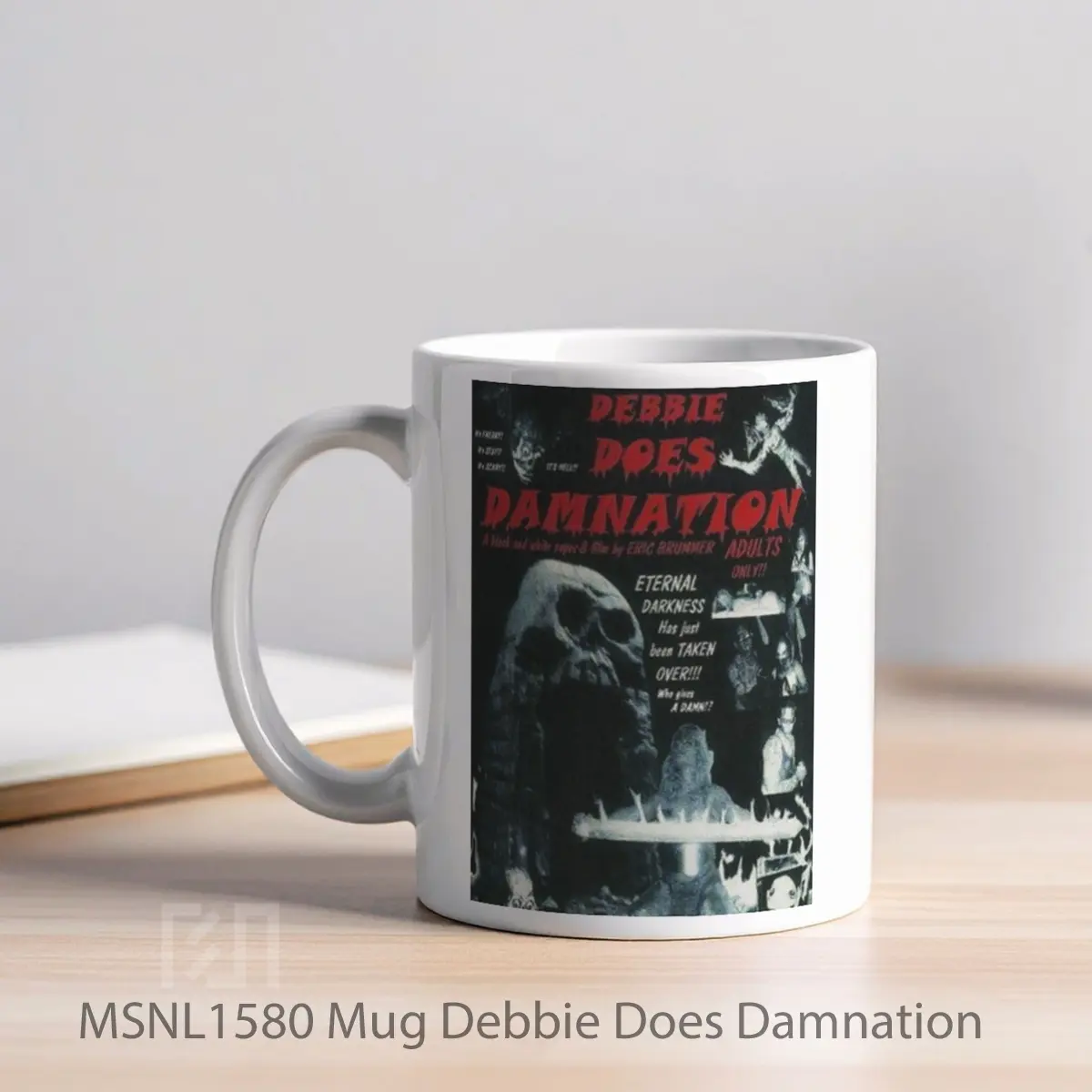 Mug Debbie Does Damnation Gelas Keramik Tema Film MSNL1580 - Tampak Kiri
