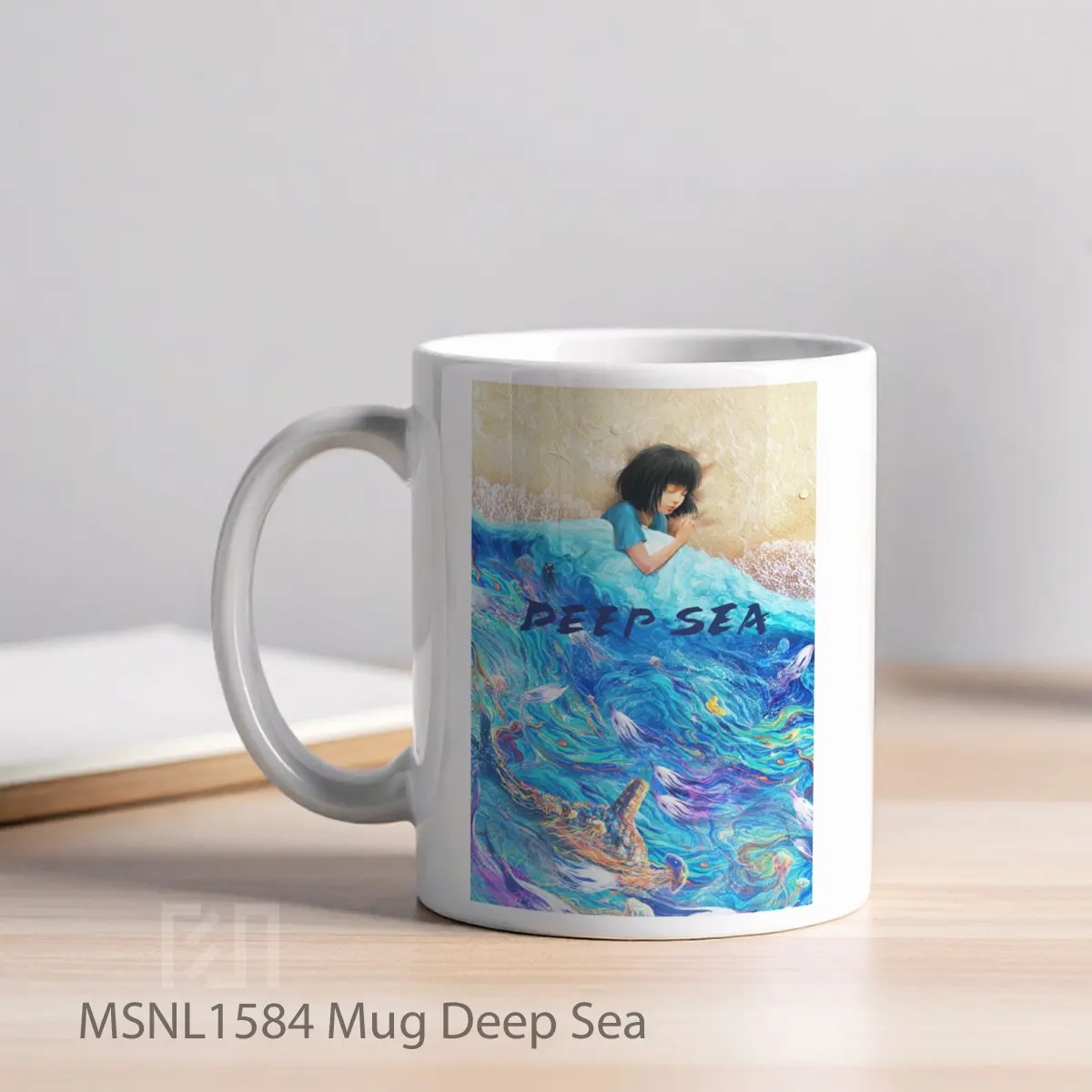 Mug Deep Sea Gelas Keramik Tema Film MSNL1584 - Tampak Kiri