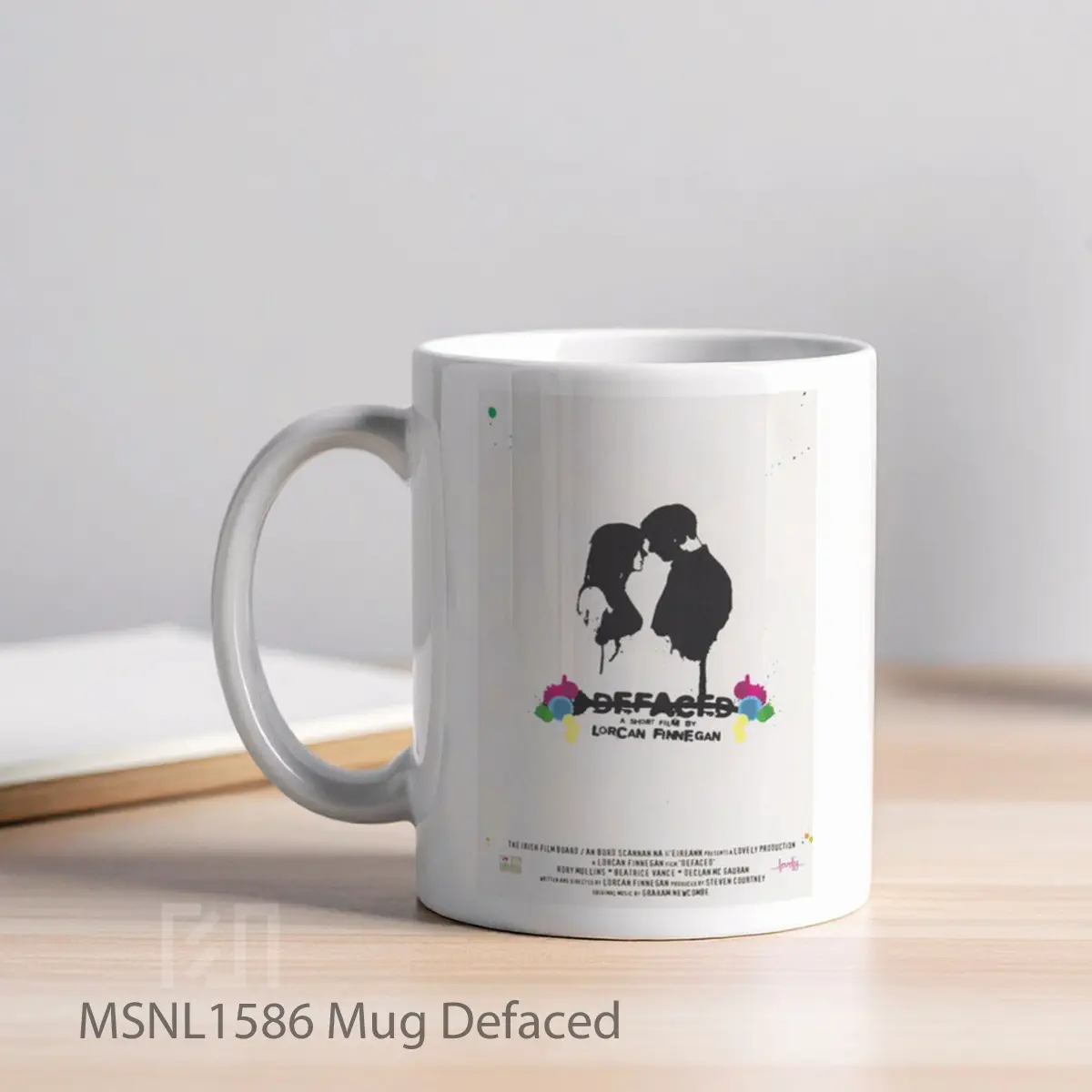 Mug Defaced Gelas Keramik Tema Film MSNL1586 - Tampak Kiri