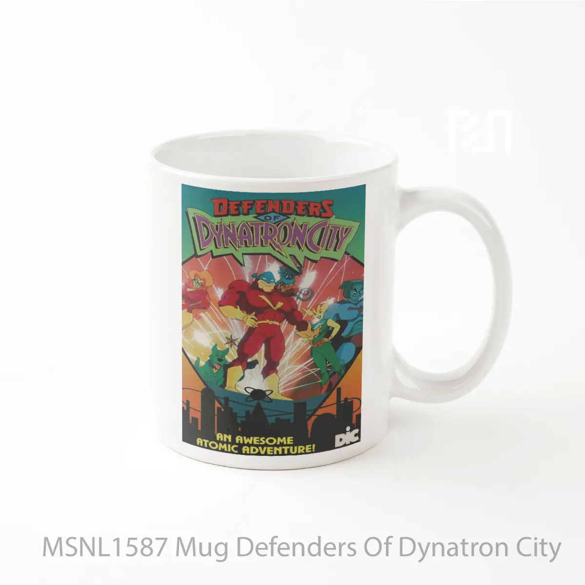 Mug Defenders Of Dynatron City Gelas Keramik Tema Film MSNL1587