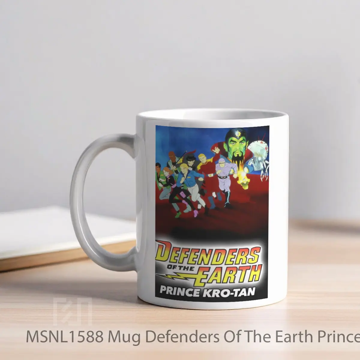 Mug Defenders Of The Earth Prince Kro Tan Gelas Keramik Tema Film MSNL1588 - Tampak Kiri