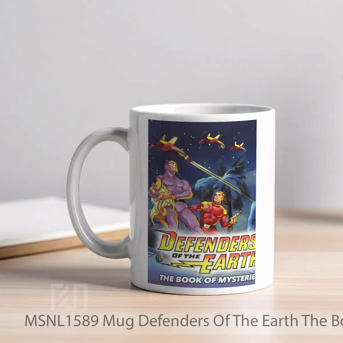 Mug Defenders Of The Earth The Book Of Mysteries Gelas Keramik Tema Film MSNL1589 - Tampak Kiri