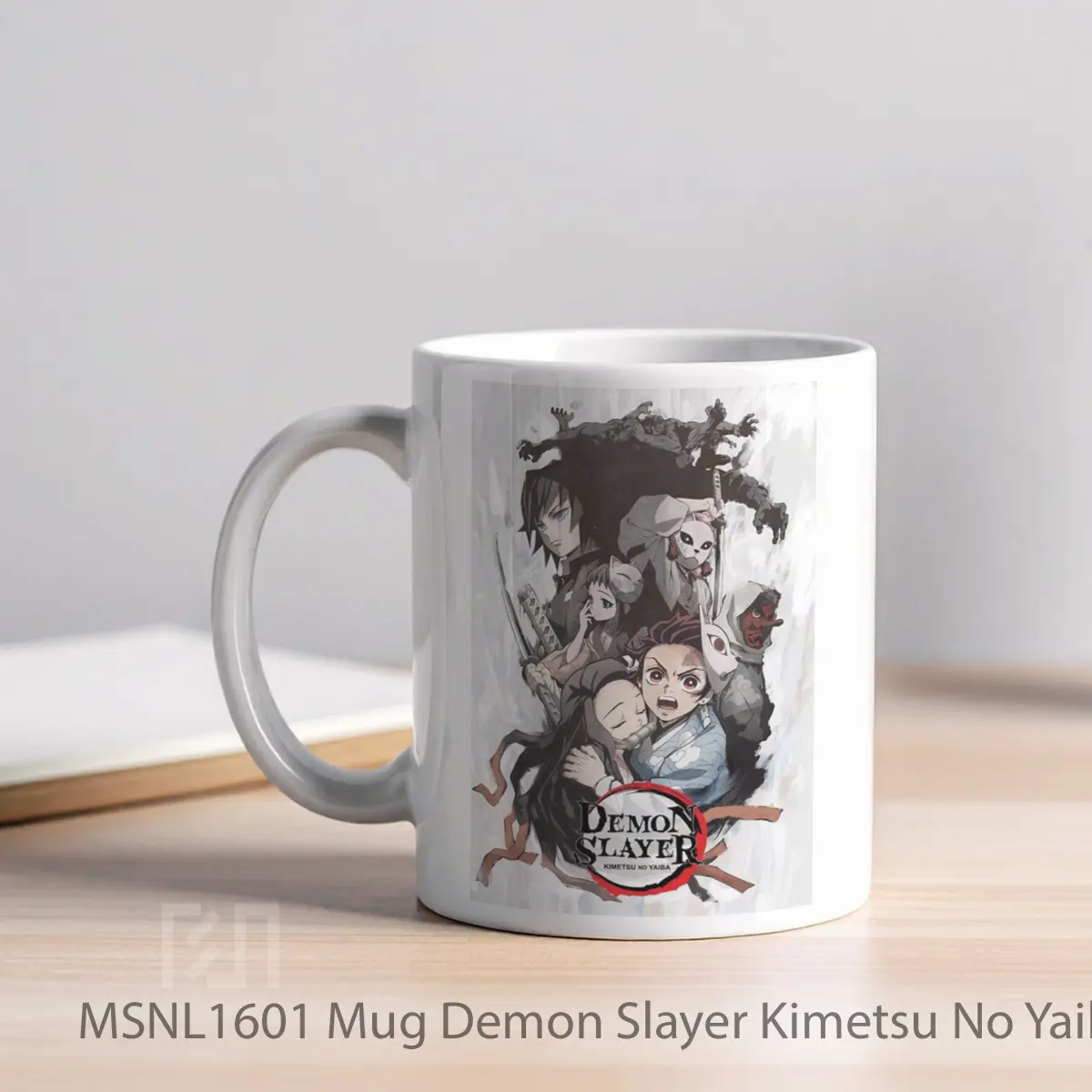 Mug Demon Slayer Kimetsu No Yaiba Sibling S Bond Gelas Keramik Tema Film MSNL1601 - Tampak Kiri