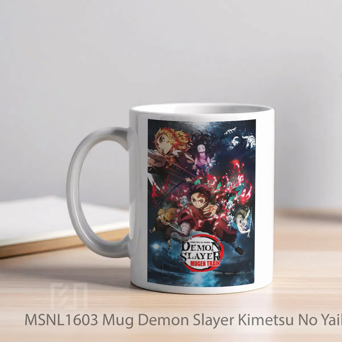 Mug Demon Slayer Kimetsu No Yaiba The Movie Mugen Train Gelas Keramik Tema Film MSNL1603 - Tampak Kiri