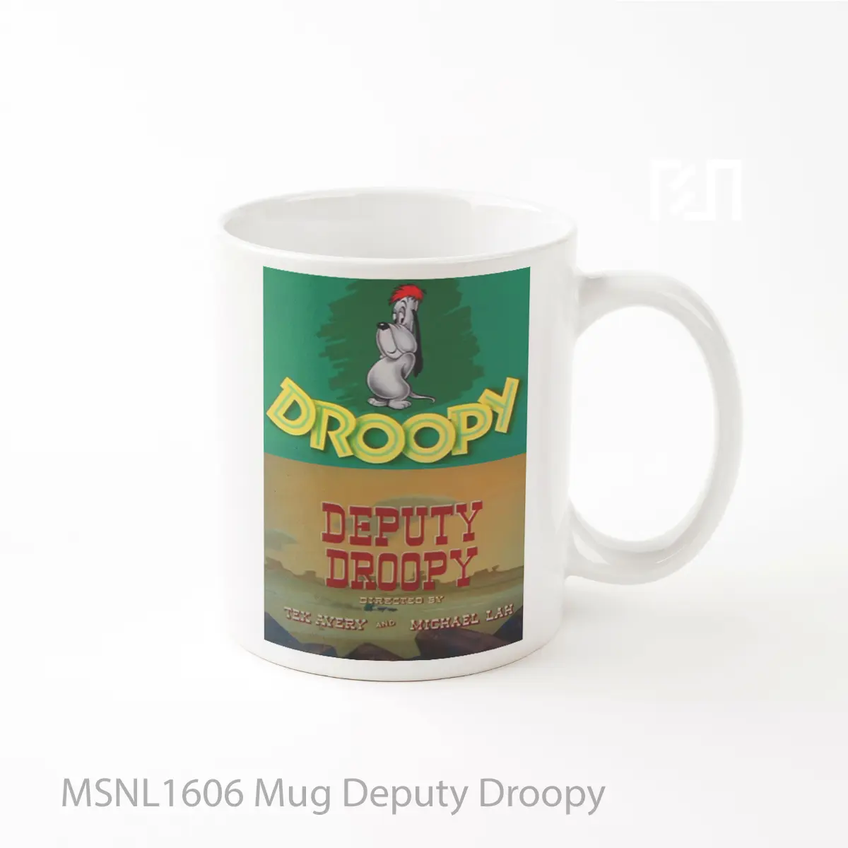 Mug Deputy Droopy Gelas Keramik Tema Film MSNL1606