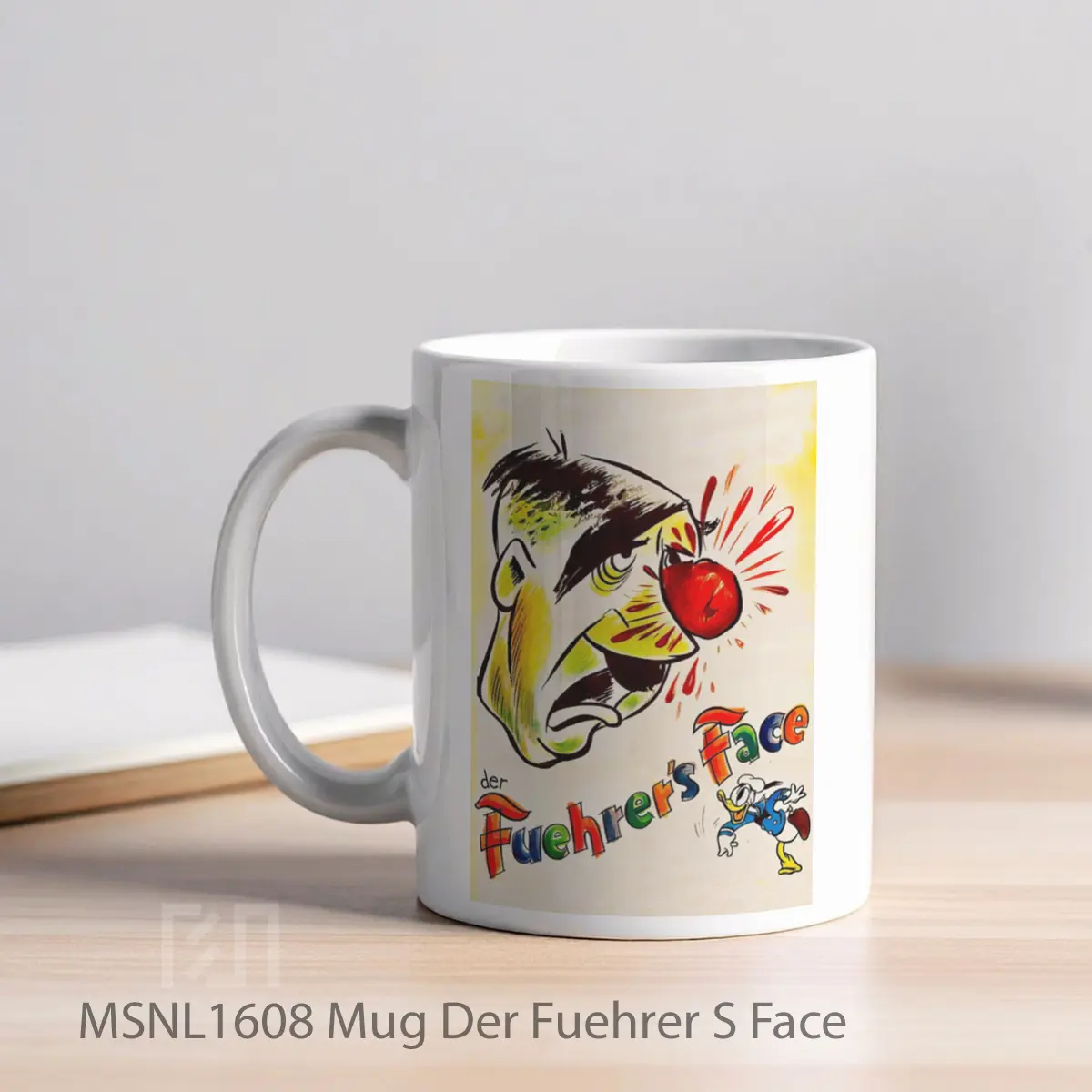 Mug Der Fuehrer S Face Gelas Keramik Tema Film MSNL1608 - Tampak Kiri
