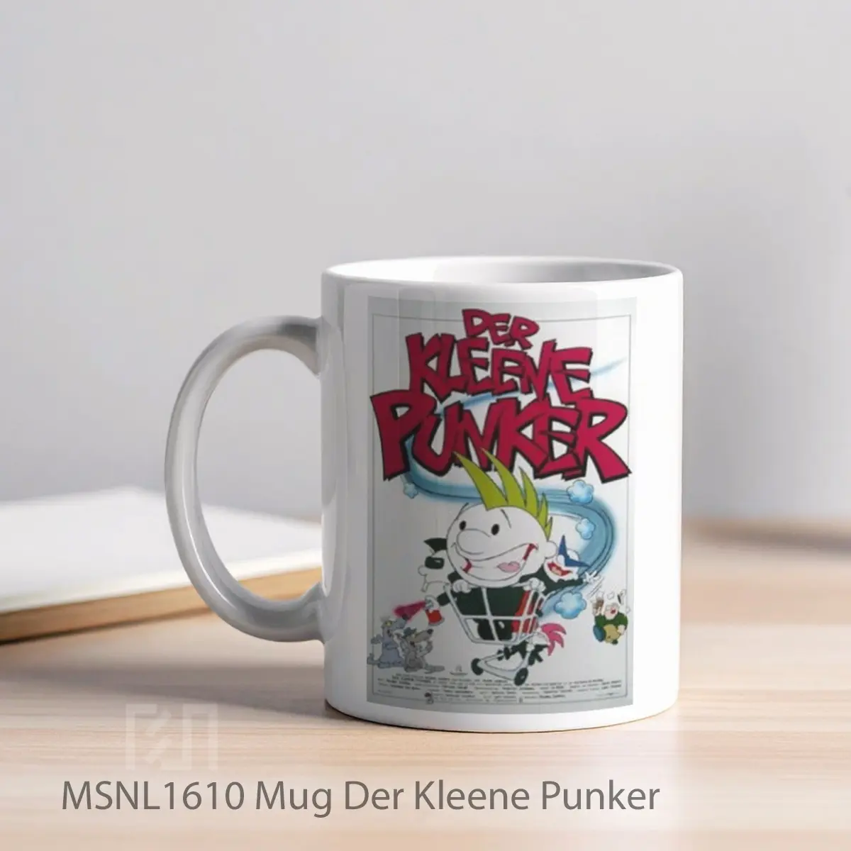 Mug Der Kleene Punker Gelas Keramik Tema Film MSNL1610 - Tampak Kiri