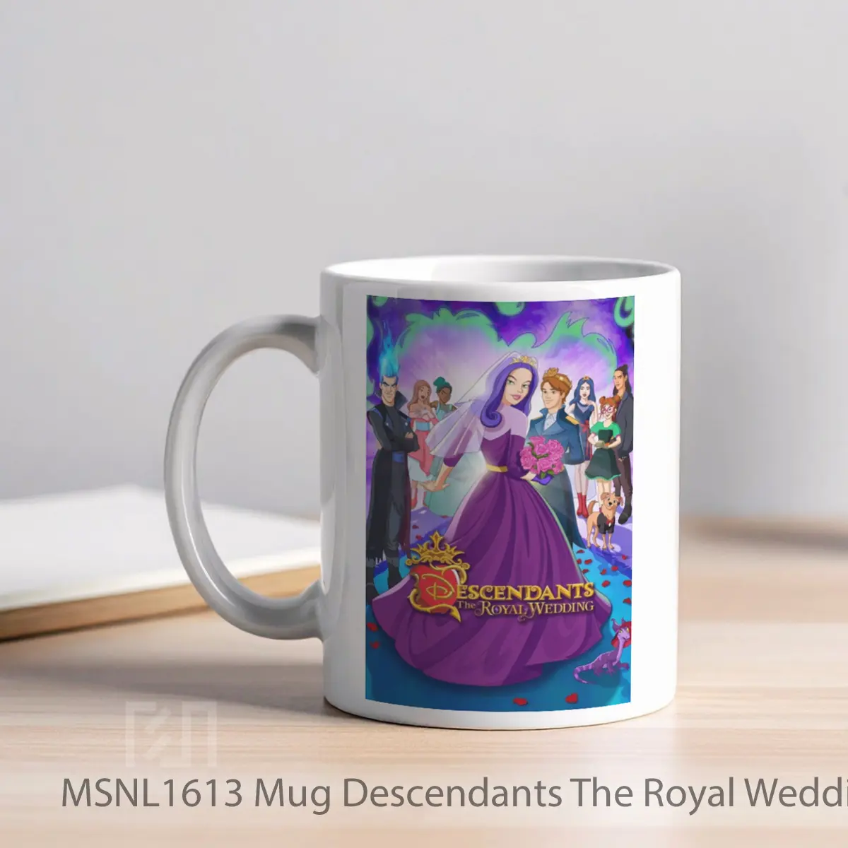 Mug Descendants The Royal Wedding Gelas Keramik Tema Film MSNL1613 - Tampak Kiri