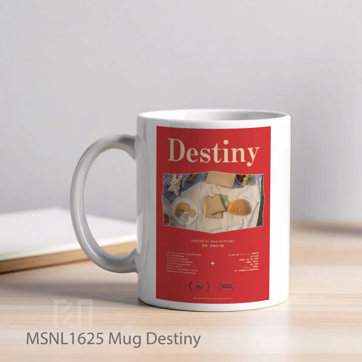 Mug Destiny Gelas Keramik Tema Film MSNL1625 - Tampak Kiri