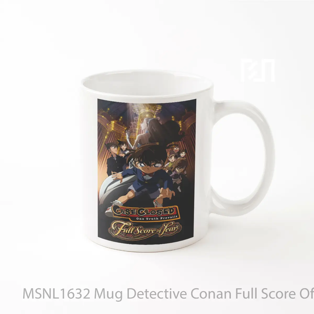 Mug Detective Conan Full Score Of Fear Gelas Keramik Tema Film MSNL1632