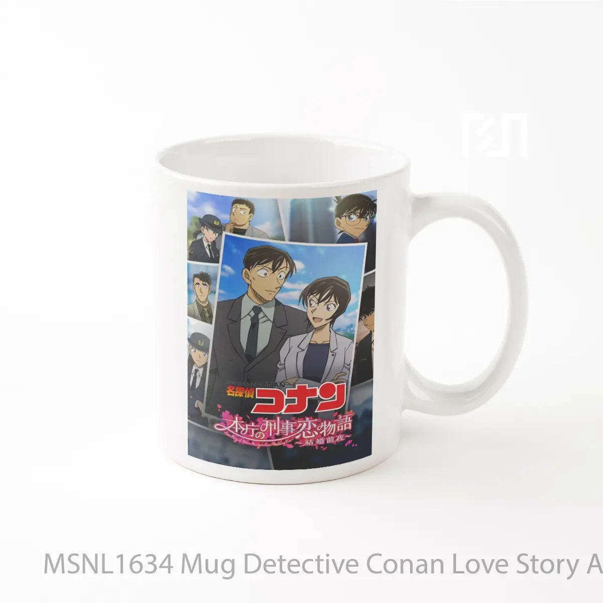 Mug Detective Conan Love Story At Police Headquarters Wedding Eve Gelas Keramik Tema Film MSNL1634