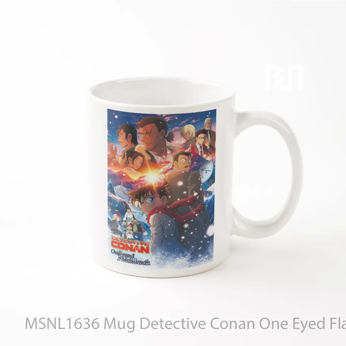Mug Detective Conan One Eyed Flashback Gelas Keramik Tema Film MSNL1636
